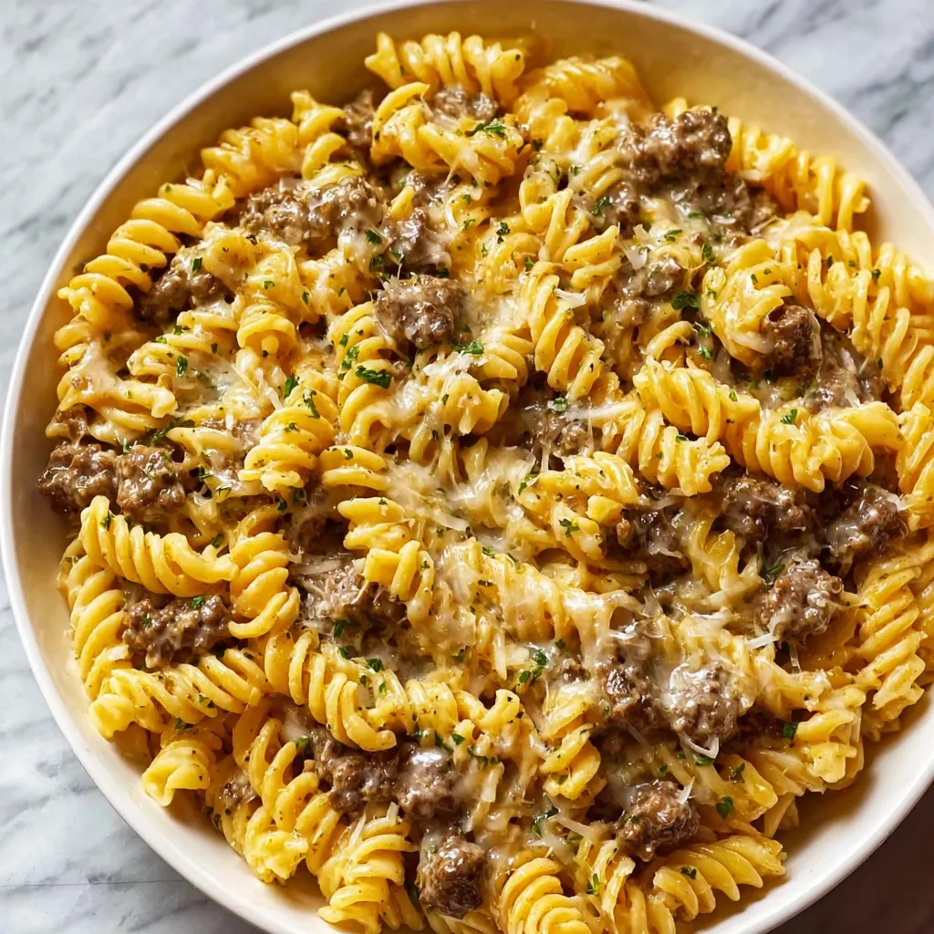 Ultimate Hearty Beef and Rotini Pasta with Rich Tomato Herb Sauce - tertiary view